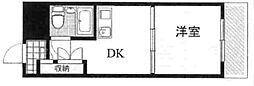 シャンボール第3新大阪 1LDKの間取図画像