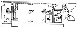 ライオンズマンション野田 ワンルームの間取図画像