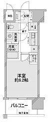 レオンコンフォート難波西2 1Kの間取図画像