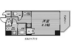 クレアート難波南イービス 1Kの間取図画像