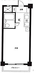 メゾン・ド・サンセール ワンルームの間取図画像