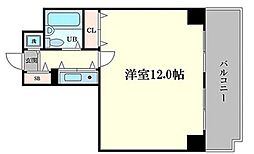 朝日プラザ都島本通パサージュ 1Kの間取図画像