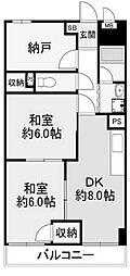 サントピア田川 2SDKの間取図画像
