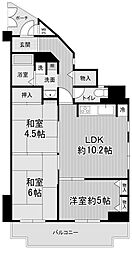 メゾンドール巽南 3LDKの間取図画像