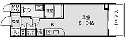 エスリード御堂筋梅田 ワンルームの間取図画像