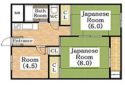 生野第2ハイツ 3DKの間取図画像