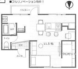 沢之町マンション ワンルームの間取図画像