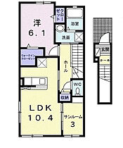 Sora Jindaiji 202 ｜ 東京都調布市深大寺東町6丁目2-12（賃貸アパート1LDK・2階・51.64㎡） その2