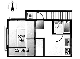 ハイツ石森 201 ｜ 東京都武蔵野市吉祥寺南町2丁目（賃貸アパート1R・2階・22.68㎡） その2