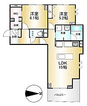 Ｆｏｒｌｕｃｅ 402 ｜ 東京都武蔵野市西久保3丁目1-21（賃貸マンション2LDK・4階・65.20㎡） その2