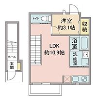 TORINOKI 202 ｜ 東京都武蔵野市境2丁目20-9（賃貸アパート1LDK・2階・39.71㎡） その2