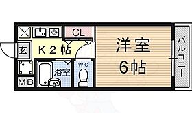 エリートNAKANO2 206 ｜ 滋賀県草津市野路８丁目（賃貸マンション1K・2階・17.95㎡） その2