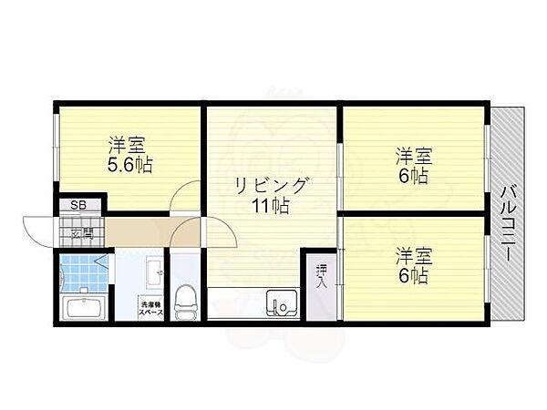 グランヴィアSJ ｜滋賀県草津市東草津１丁目(賃貸マンション3LDK・4階・58.00㎡)の写真 その2