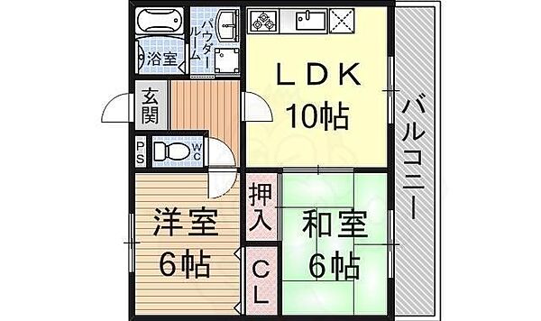 グリーンウェル 302｜滋賀県栗東市綣６丁目(賃貸マンション2LDK・3階・59.00㎡)の写真 その2