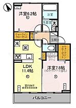 滋賀県栗東市大橋５丁目（賃貸アパート2LDK・1階・58.07㎡） その2