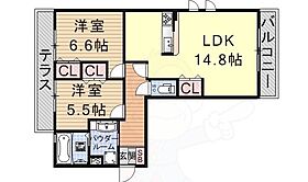 Ott’s和1  ｜ 滋賀県大津市月輪２丁目（賃貸アパート2LDK・1階・62.92㎡） その2