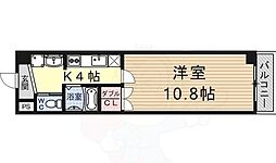 アートプラザミー 6階1Kの間取り