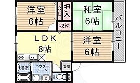 コーポウムザ 205 ｜ 滋賀県守山市吉身３丁目（賃貸アパート3LDK・2階・55.14㎡） その2