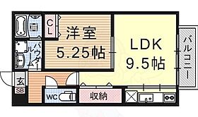 セジュールコウハナC棟  ｜ 滋賀県栗東市綣８丁目（賃貸アパート1LDK・2階・41.40㎡） その2