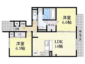 WembLeySateLLite  ｜ 滋賀県大津市穴太２丁目（賃貸アパート2LDK・1階・64.47㎡） その2