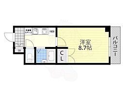 Ｓｔ．Ａｒｔ 1階1Kの間取り