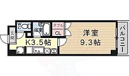 アートプラザ124 1Kの間取図画像