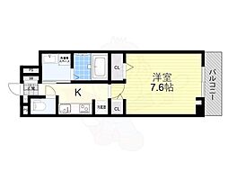 サニーサイド・レオ 2階1Kの間取り