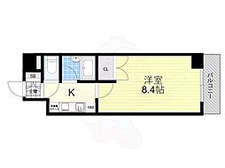 イタニティ・イハラ 9階1Kの間取り