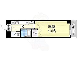 アートプラザ南笠 2階1Kの間取り