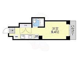 ドエルコトブキ 6階ワンルームの間取り