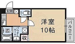アークリード大津 1階1Kの間取り