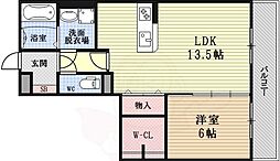 QUALIA 1階1LDKの間取り
