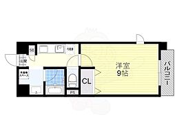 JR東海道・山陽本線 南草津駅 徒歩4分の賃貸マンション 3階1Kの間取り