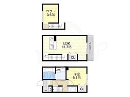 RMF 1階1LDKの間取り