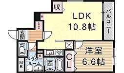 ボヌールロジェ 3階1LDKの間取り