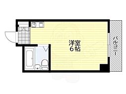 レジナス瀬田 1Kの間取図画像