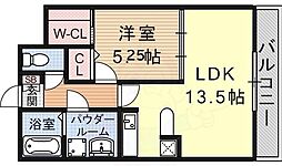 ボア・ソルテ壱番館 1LDKの間取図画像