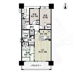ヴィーナススクエア 3LDKの間取図画像