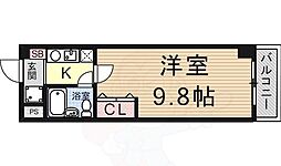 UniLifeカレッジハウス奥井 1Kの間取図画像