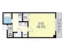 MMS-2 1Kの間取図画像