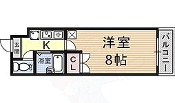 センチュリー玉川 1Kの間取図画像