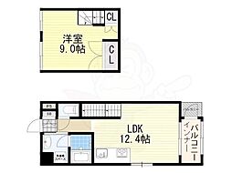 CROSSMAISON 1LDKの間取図画像