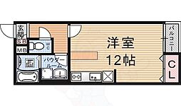 レオネクスト玉水 1Kの間取図画像
