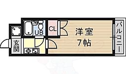 エレガンスコート瀬田 1Kの間取図画像