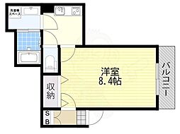 大津市中庄1丁目アパート 1Kの間取図画像