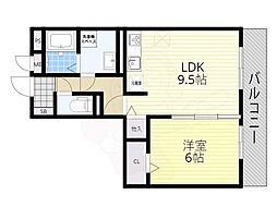 サンセッテ21 1LDKの間取図画像