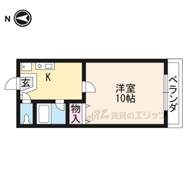 京都府京都市山科区小山南溝町(賃貸アパート1K・2階・29.80㎡)の写真 その2