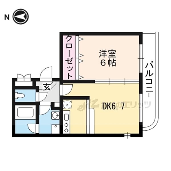 サンクラージュ山科駅前 201｜京都府京都市山科区上野御所ノ内町(賃貸マンション1LDK・2階・35.73㎡)の写真 その2