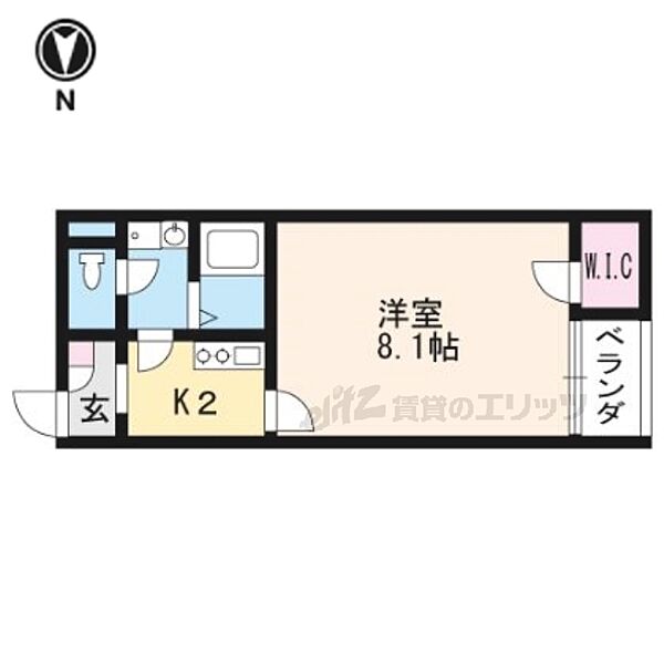 レオネクストコンフォール百々 207｜京都府京都市山科区西野山百々町(賃貸アパート1K・2階・26.09㎡)の写真 その2