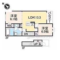 京都府久世郡久御山町藤和田村西（賃貸アパート1LDK・1階・50.01㎡） その2